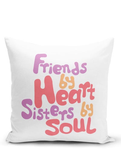 Buy Throw Pillow Best Friends Gift idea White Pillow BFF Gifts Sister Friends Presents in UAE