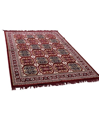 Buy Excellent velvet carpets and rugs, padded and soft to the touch, with beautiful 3D patterns a ground seating mat for trips, camping, hiking, and wilderness, a luxurious rug, size 250X160 cm in Saudi Arabia