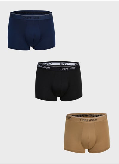 Buy 3 Pack Logo Band Trunks in UAE