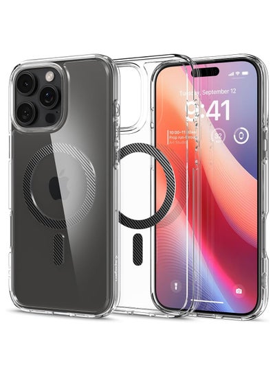 Buy Spigen Cover for iPhone 16 Pro Max Ultra Hybrid MagFit Compatible with MagSafe - Carbon Fiber in Egypt