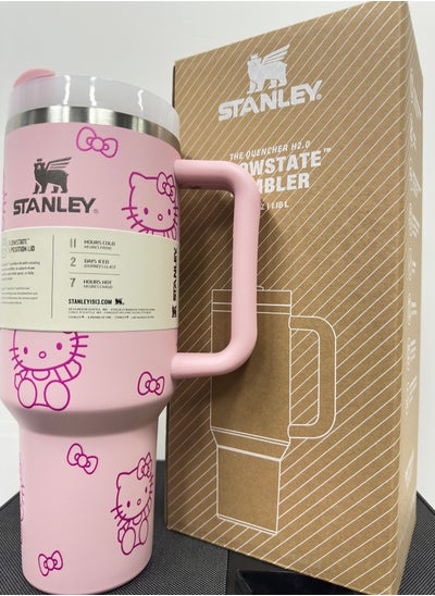 Buy The Stanley X Hello Kitty Quencher,Stainless Steel Vacuum Insulated Tumbler with Lid and Straw for Water, Iced Tea or Coffee, Smoothie and More 40 OZ in Saudi Arabia