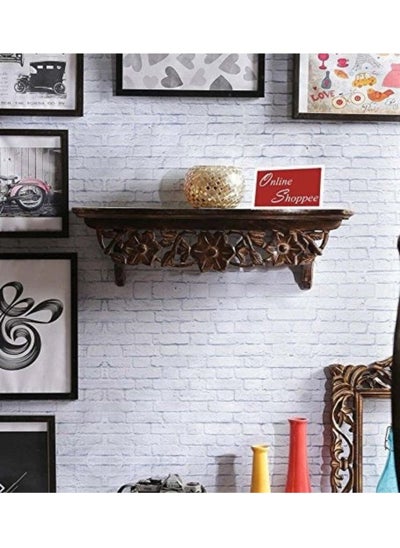 Buy Wooden Twist Fancy Floating Wall Bracket/Book Rack in UAE