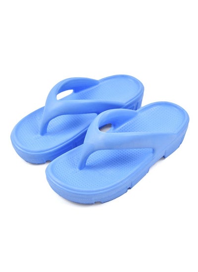 Buy Women's Rubber Flip Flops Skyblue 2024 in Egypt