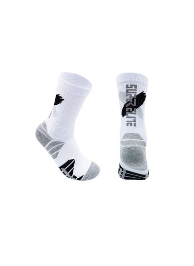 Buy M MIAOYAN high-tube professional men's and women's actual combat basketball socks towel bottom thickened shock-absorbing high-top tide socks sports elite socks in Saudi Arabia