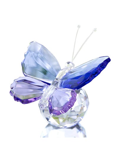 Buy Crystal Butterfly Paperweight Figurine for Home Decor or Birthday Gift in Saudi Arabia