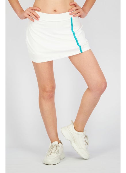 Buy Women Sportswear Fit Training Skirt, White in Saudi Arabia