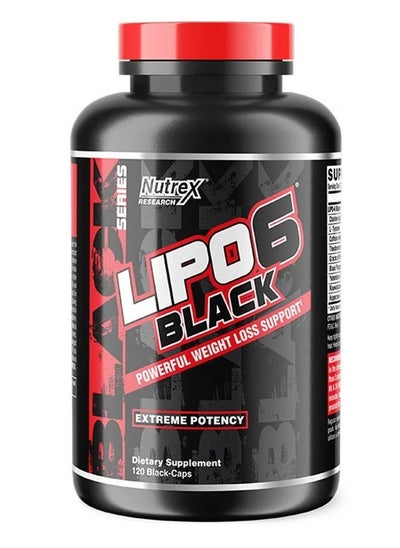 Buy Lipo6 Black Powerful weight loss Support 120 Capsules in UAE