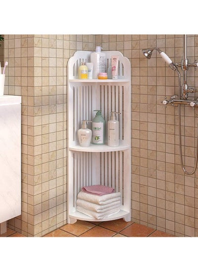 Buy Bathroom Corner Stand Sink Organizr Bathroom Storage Organizer Corner Shelves Bathroom Corner Rack Corner Shelf 3-Tier Display Rack For Home Bathroom in UAE