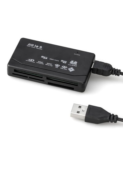 Buy Universal 6-In-1 USB Memory Card Reader - Compatible with SD, Micro SD, CF, XD, MS Pro, M2 Cards in Saudi Arabia