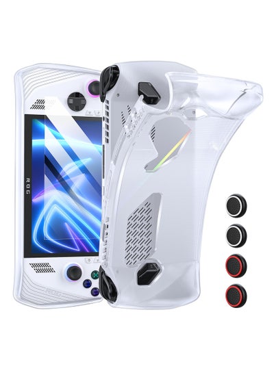 اشتري 3-in-1 Kit for ASUS ROG Ally Handheld 2023, Includes TPU Clear Case, Screen Protector and Thumb Grip Caps في الامارات