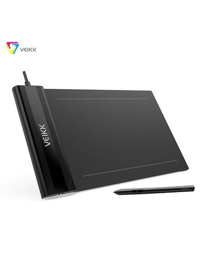 اشتري S640 Graphics Digital Tablet with Battery-free Pen 8192 Levels Pressure Sensitivity Electronic Drawing Tablet Compatible With Android Windows Mac في السعودية