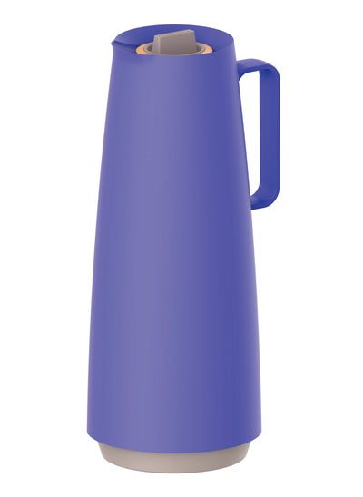 Buy Exata Purple Plastic Thermal Flask with 1 Liter Glass Liner in UAE