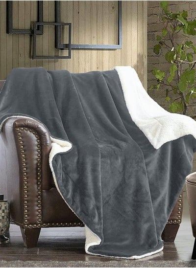 Buy Velvet Sherpa Fur Winter Blanket in Saudi Arabia