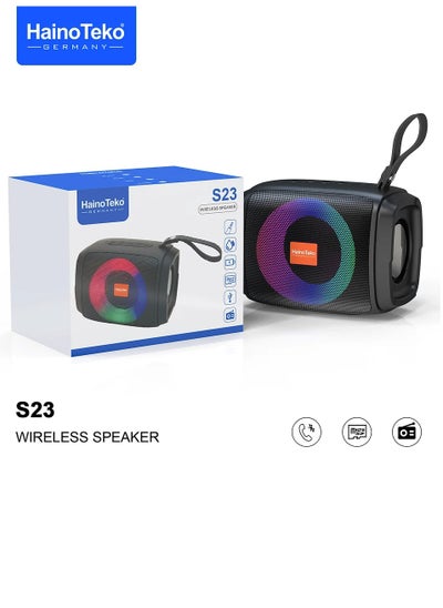 Buy Mini Portable Bluetooth Speaker With Multiple lighting System And High Bass Clear Sound in UAE