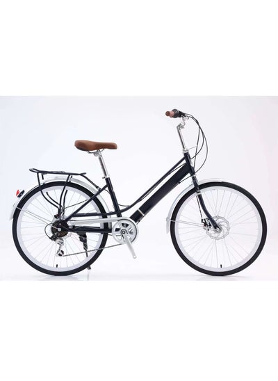 Buy Lady Bike 24 Inch Retro Urban Bicycle Women Step-Through 7 Speed Commuter in UAE