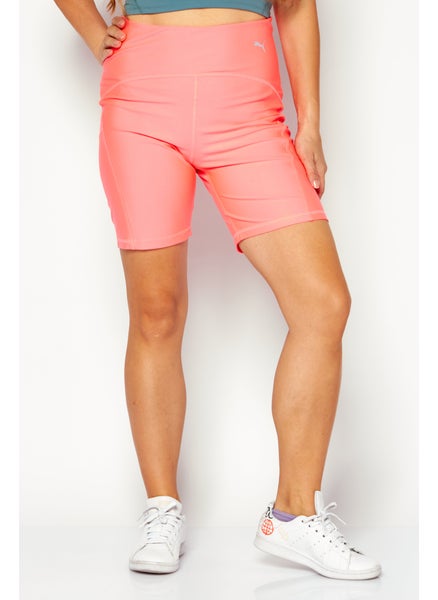 اشتري Women Sportswear Fit Brand Logo Running Shorts, Pink في الامارات