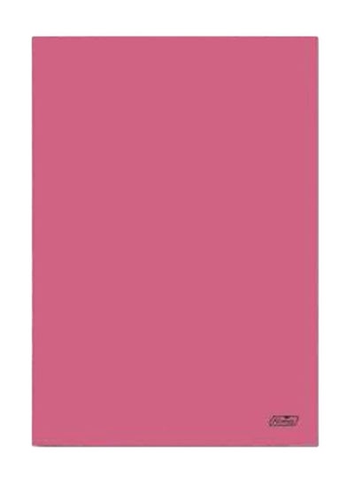 Buy A4 Size Stapled Notebook Single Lined Ruling Pink Paper Cover in UAE