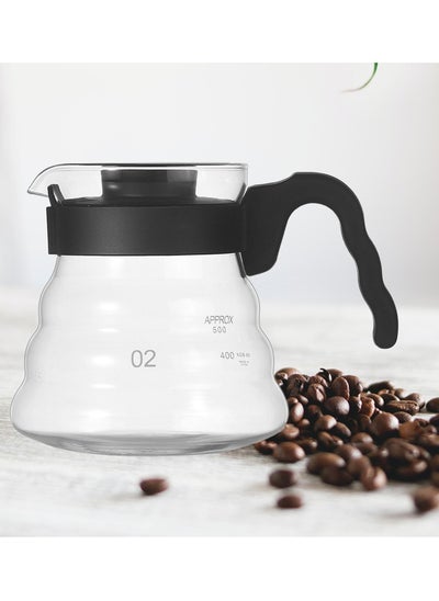 Buy V60 Manual Coffee Share Pot With Handle High Quality Tea and Coffee Drip server in Saudi Arabia