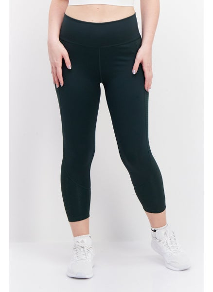 Buy Women Tight Fit Pull on Leggings, Green in UAE