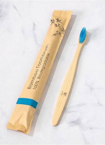 Buy Biodegradable Eco-Friendly Natural Bamboo Toothbrush (Medium) in UAE