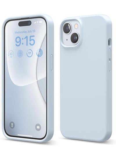 اشتري متوافق مع iPhone 15 : غطاء سيليكون سائل لحماية الهاتف بالكامل، مقاوم للصدمات، نحيف ومزود ببطانة ناعمة مضادة للخدش، بحجم 6.1 بوصة. في مصر