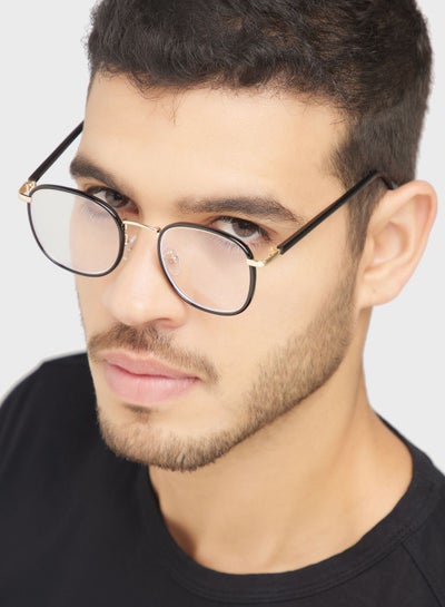 Buy Anti Blue  Round Lens Laptop Optic Glasses in UAE