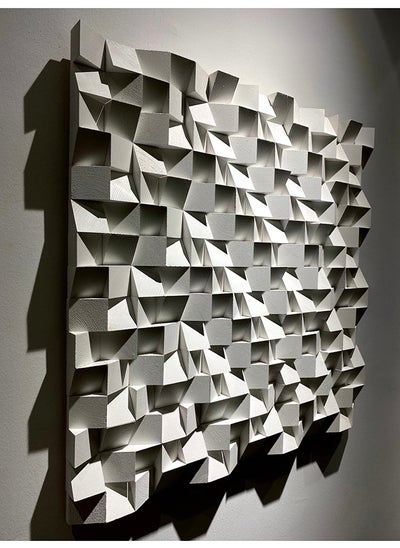 اشتري White Wood Wall Art By Woodeometry في مصر