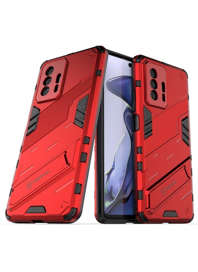 Buy GOLDEN MASK Compatible With Xiaomi Mi11T/Mi 11T Pro Punk Case Anti Protection (Red) in Egypt