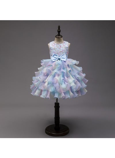 Buy New Princess Dress Birthday Bow Dress in Saudi Arabia