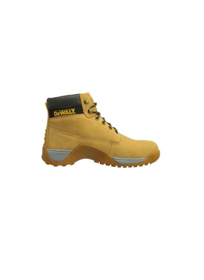 Buy Full Grain Leather Apprentice Safety Shoes Honey-Dual Density anti bacterial insole EU 46 in UAE