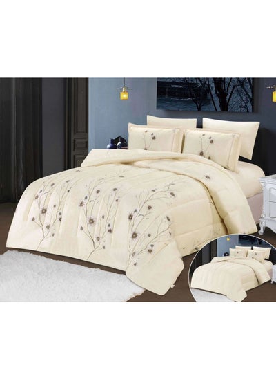 Buy 6-PIECE Winter Comforter Set Two Sides Velvet Double Size in Saudi Arabia