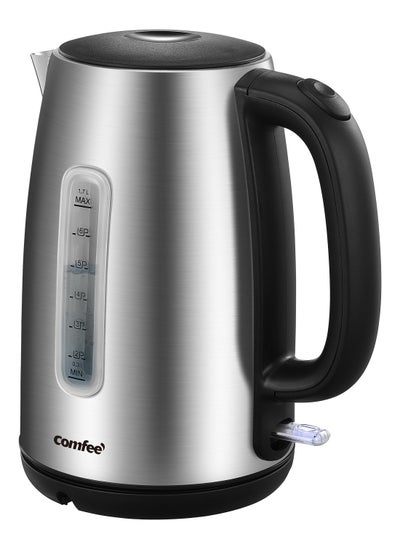 Buy COMFEE' Stainless Steel Cordless Electric Kettle. 1500W Fast Boil with LED Light, Auto Shut-Off and Boil-Dry Protection. 1.7 Liter in UAE