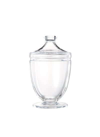 Buy Premium Candy Bowl Glass Clear 19CM in Saudi Arabia