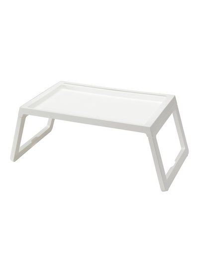 Buy Folding Laptop Table White 54.5x35.8x27.5cm in Saudi Arabia