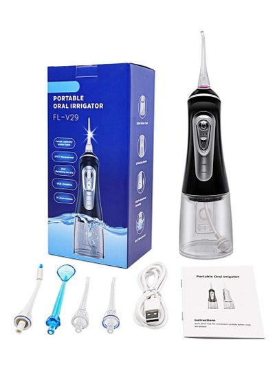 Buy Water Flosser Cordless Teeth Cleaner, Portable Dental Oral Irrigator 5 Modes, 6 Replacement Tips, IPX7 Waterproof Rechargeable Water Flossing for Braces, Home, Travel in UAE