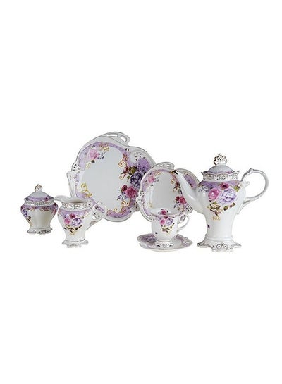 Buy Tea Set Porcelain 24 Piece Napoleon Magnesium Louts in Egypt
