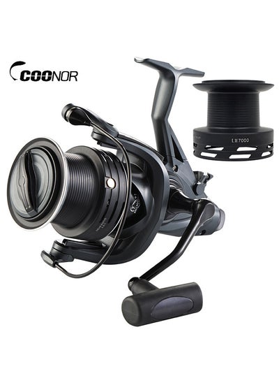 اشتري 4.9:1 Carp Spinning Reel 15kg Brake Force Dual Brake Fishing Reel with Dual Spool for Fishing في الامارات