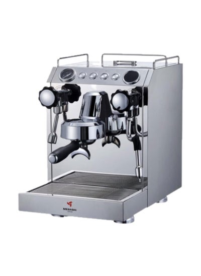 Buy MEBASHI Commercial Dual Boiler Coffee Machine, 2.5L Capacity, 15 Bar Pressure, Stainless Steel (ME-CCM2055)(2700W) in UAE