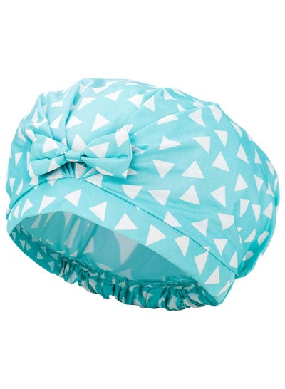 Shower Cap Reusable Ribbon Bow Bath Cap Oversized Large Design With ...