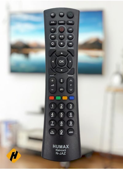 Buy Remote Control For Humax Receivers H04S Black in UAE