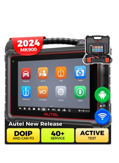 Buy 2024 Autel MaxiCOM MK900 Auto All System Diagnostic Scanner Tool Bidirectional in UAE