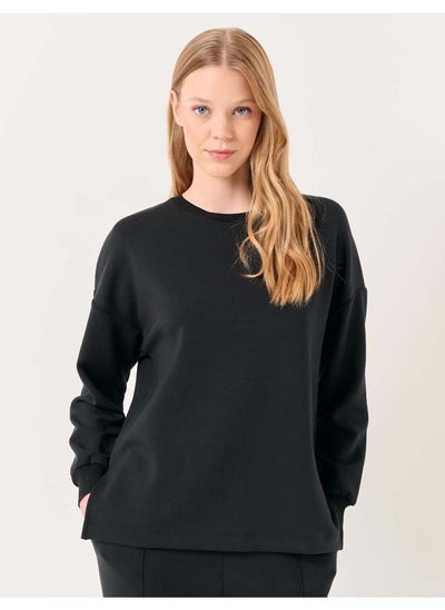 اشتري Crew Neck Long Sleeved Oversized Sweatshirt في مصر