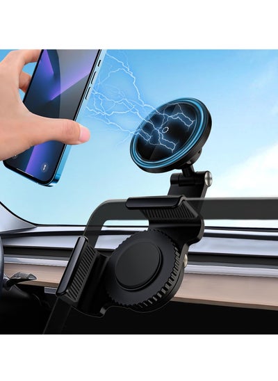 Buy Tesla Model 3/Y/X/S Phone Mount Holder, Magnetic Phone Mount for Phone Holder, for All iPhone and Android Magnet Ring Case in UAE