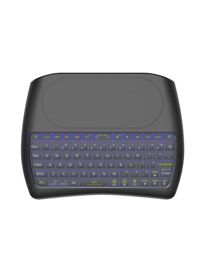 اشتري Mini 2.4g wireless Bluetooth Air flying squirrel D8 dual mode keyboard hot selling mouse with touchpad colorful backlight2.4g + Bluetooth dual template 2.4g + Bluetooth dual template في السعودية