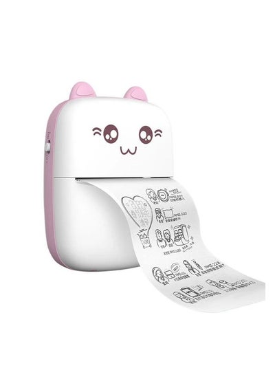 اشتري Mini Sticker Printer - T02 Small Thermal Printer for Phone, Portable Wireless Note Printer with 3 Rolls Paper for Children’s Day Birthday, Receipt,... في مصر