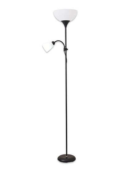 Buy Floor Reading Lamp, Led Light Source, White Lampshade, Modern Home Decor Lamp for Library/Bedroom/Living Room in Saudi Arabia