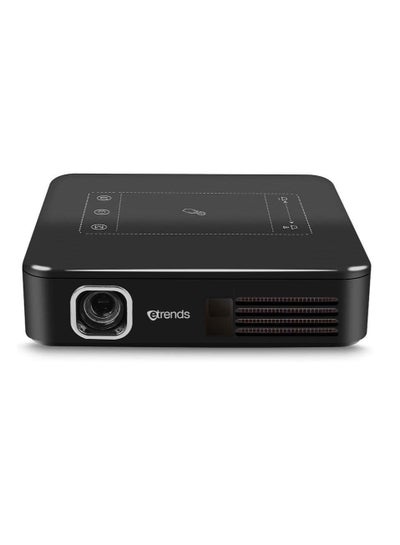 Buy D13 DLP Mini Pocket Projector 4K Android 2GB/16GB 2.4G/5G WiFi Bluetooth Eshare/Airplay/MiraCast - Black in UAE