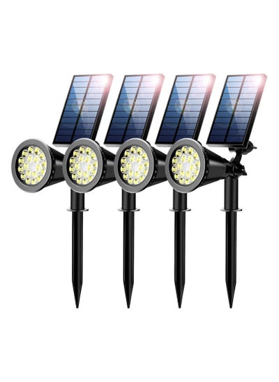 Buy Solar Lights Outdoor Waterproof Solar Spot Lights Outdoor Spotlight for Yard Landscape Lighting Wall Lights Auto On/Off for Pathway Garden Set of 4 Warm White in UAE