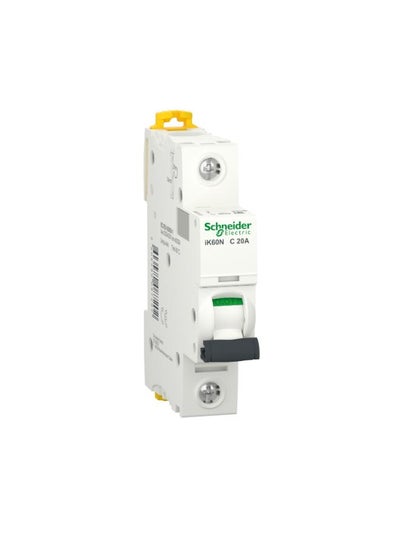 Buy Acti9 Ik60N Miniature Circuit Breaker 1P, 20 A, C Curve (A9K24120) in Egypt