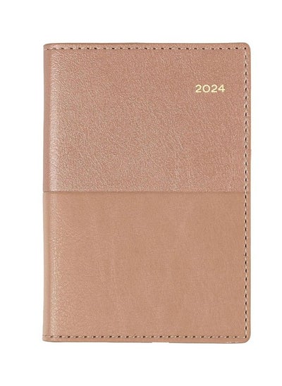 اشتري Collins Valour 2024 Diary Pocket Week to View Diary - Lifestyle Planner and Organiser for Office, Work, Personal and Home - January to December 2024 Diary - Weekly -Rose Gold في الامارات